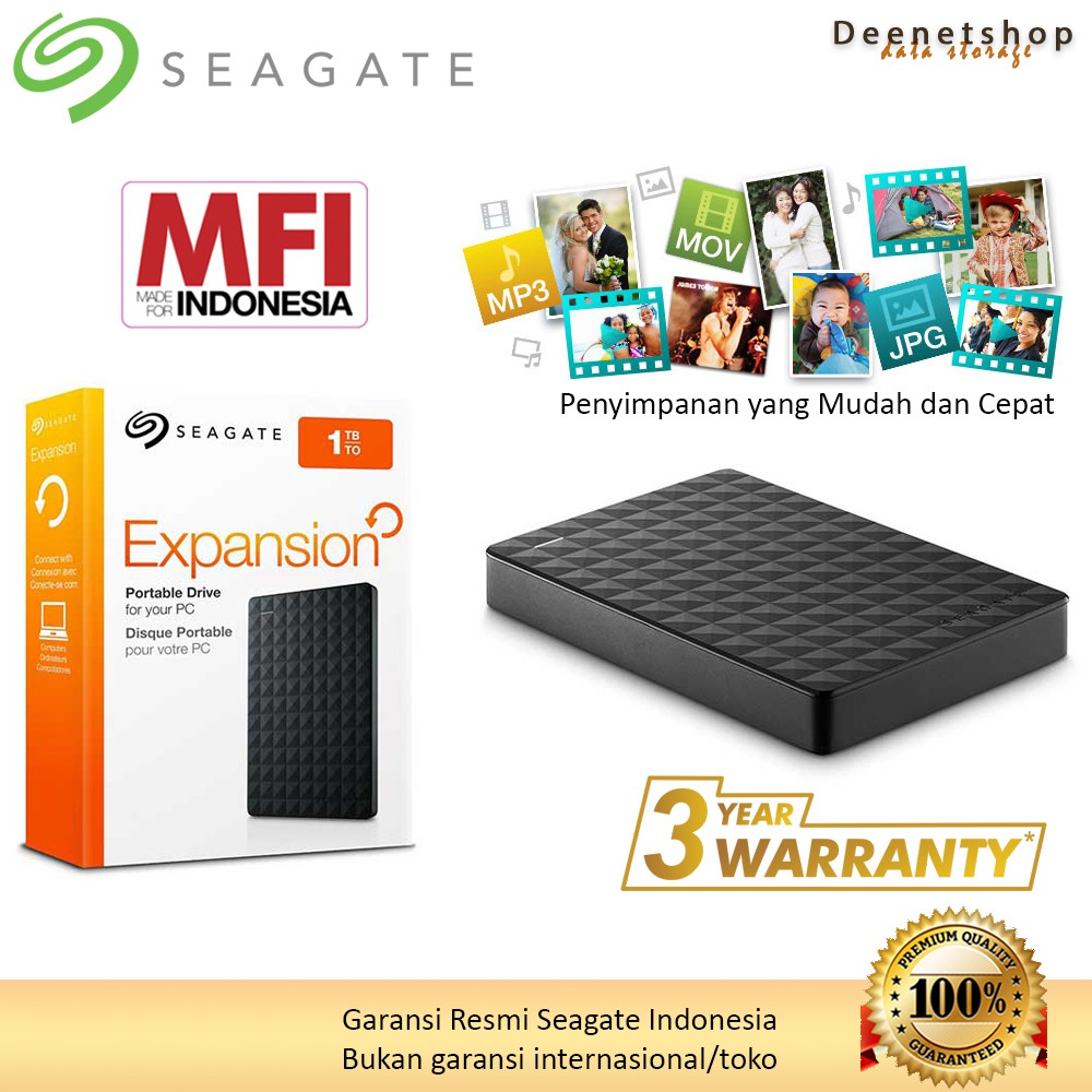 Seagate Expansion 1TB / 2TB / 3TB / 4TB 2.5inch USB 3.0 - Hardisk Ekesternal