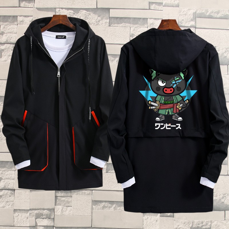 เสื้อโค้ทยาวสําหรับผู้ชายแขนยาว One Piece King 2019 - qsdefj865.th ...
