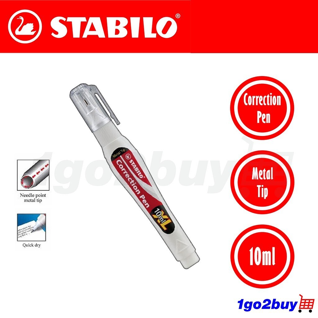ปากกาลบคําผิด PM Stabilo 10ML XL 888PM