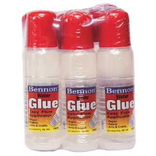 BENNON กาวน้ำ หัวฟองน้ำ เบนนอน ขนาด 45ml/หลอด ยกแพ็ค 6หลอด Adhesive Glue Pen Stick