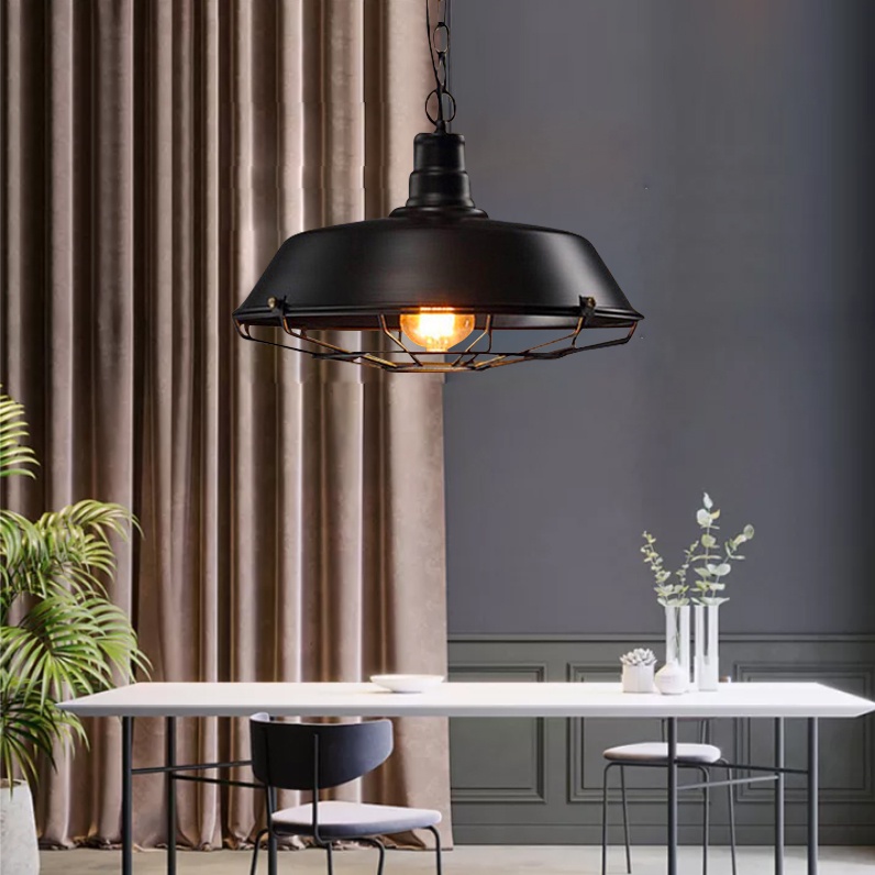 โคมไฟเพดาน LOFT Ceiling Lights จี้ไฟ สไตล์โมเดิร์น เส้นผ่าศูนย์กลาง26CM Creative Bar Cafe Retro Industrial Style Restaur