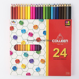 Colleen ดินสอสีไม้ คลอรีน 1 หัว 24 สี  รุ่น775