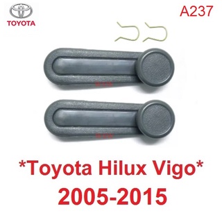 1คู่ มือหมุนกระจก TOYOTA HILUX VIGO 2005 - 2015 สีเทา โตโยต้า ไฮลักซ์ วีโก้ มือปรับกระจก ที่ปรับกระจกรถ