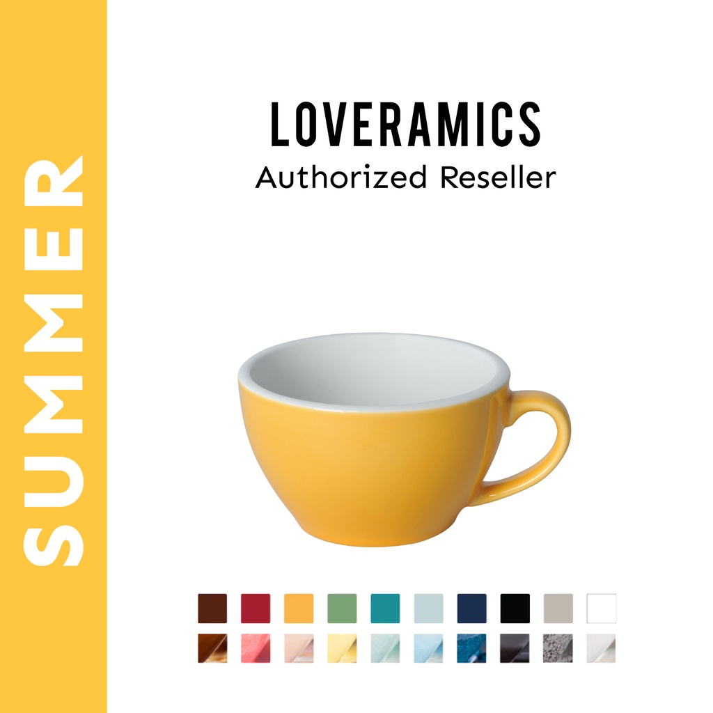LOVERAMICS แก้วกาแฟเซรามิค รุ่น EGG ขนาด 200 ml. Cappuccino Cup
