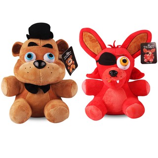 2 ชิ้น / ล็อตเฟร็ดดี้หมีและ Foxy ตุ๊กตาเฟรดดี้ 4 FNAF เฟร็ดดี้ Fazbear หมีและฟ็อกซ์ Foxy ตุ๊กตายัดของเล่น