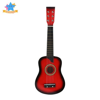 Classic Mini 25 Kids Acoustic Guitar Musical Instrument Toy Xmas Gift Red