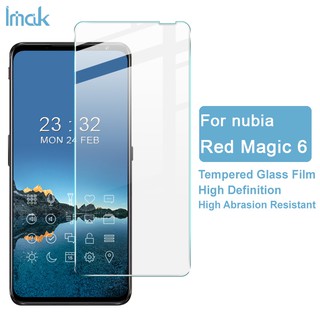 imak ฟิล์มกระจกนิรภัยใส Nubia Red Magic 6 / Red Magic 6 Pro Mobile Phone ป้องกันหน้าจอกระจก 9H ฟิล์มป้องกันการระเบิด กระจกนิรภัย