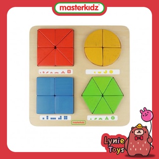 Masterkidz ของเล่นเสริมทักษะ บอร์ดการจัดรูปทรงเรขาคณิตแสนสนุก Geometric Shapes Building Fun