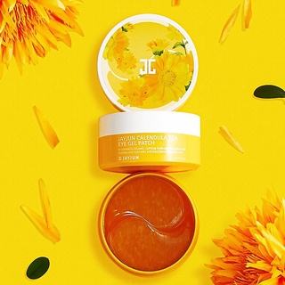 JAYJUN Calendula Tea Eye Gel Patch 60Sheets Calming Hydrogel แผ่นเจลมาส์คใต้ตาสูตรพิเศษจากเกาหลีของแท้