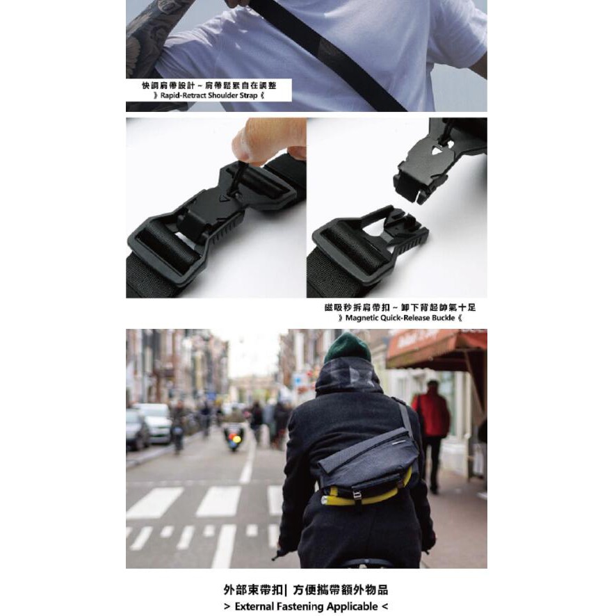 Niid X Urbanature R1 Radiant urban Sling Speedy กระเป๋าสะพายไหล่แฟชั่น กันน้ํา กันขโมย