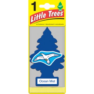 Little Trees® แผ่นน้ำหอมปรับอากาศ รูปต้นไม้ กลิ่น Ocean Mist เซท 3 ชิ้น