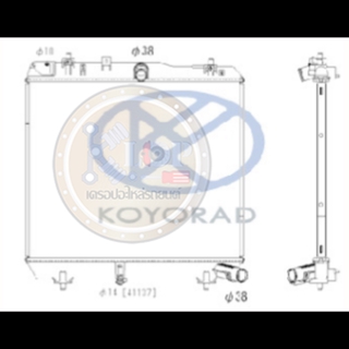 แผงหม้อน้ำ KOYORAD (หม้อน้ำ KOYORAD (MT) HIACE COMMUTER ดีเซล (2ท่อ) ปี 12-18