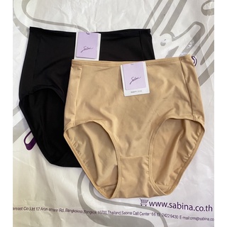 Sabina กางเกงชั้นใน รุ่น Panty Zone รหัส SUXZM5106  สีดำ และ เนื้อเข้ม