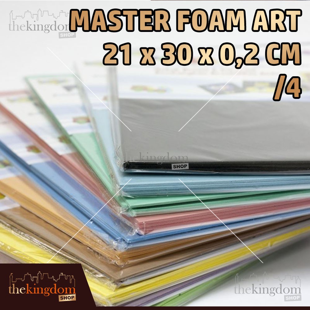 มาสเตอร์โฟมอาร์ตคัลเลอร์ 2มม. 21x30ซม. 21 x 30ซม. /4