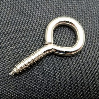 ห่วงเกลียว ชุบโครเมี่ยม #19 [สกรูเกลียว แบบตาห่วง Eye pin สกรูเกลียวปล่อยแบบห่วง สกรูเกลียวปล่อย ห่วงสกรูเกลียว]