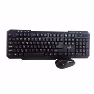 ชุด คีบอร์ด เมาส์ไร้สาย Primaxx Wireless keyboard mouse set รุ่น WS-KMC-8111