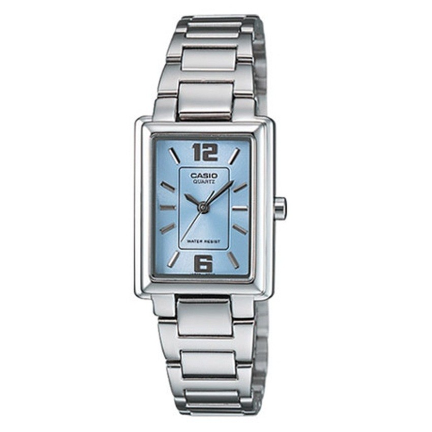 Casio นาฬิกาผู้หญิง สายสแตนเลส สีเงิน รุ่น LTP-1238D-2ADF,LTP-1238D-2A,LTP-1238D