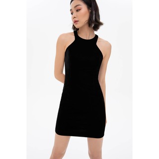 Hamburger Studio เดรส Velvet mini dress ( MR027)