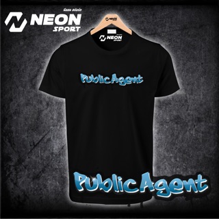 เสื้อยืดสกรีน PUBLIC AGENT