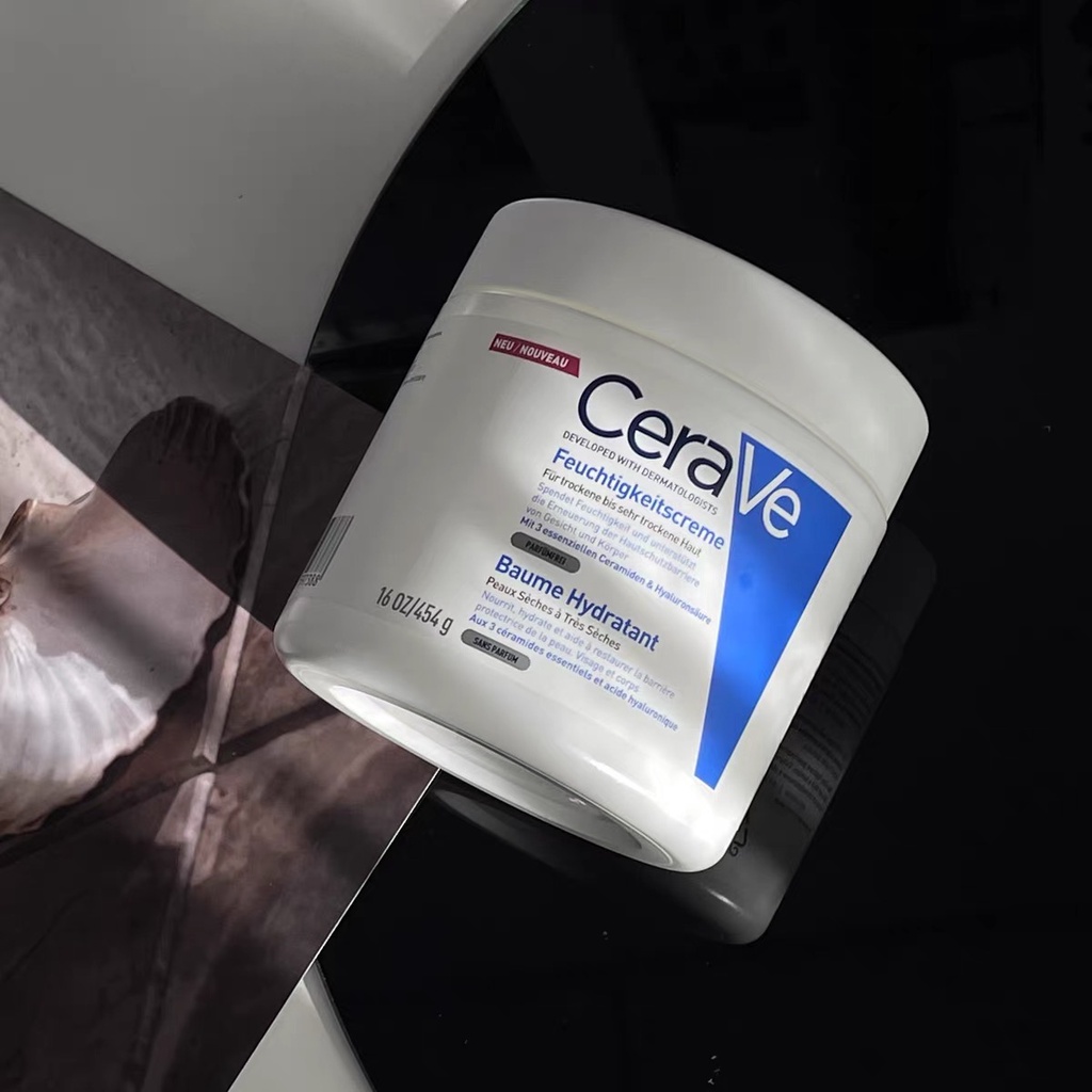 CERAVE Feuchtikeitscreme 454มล. เซราวี มอยซ์เจอร์ไรซิ่ง ครีม ครีมบำรุงผิวหน้าและผิวกาย สำหรับผิวแห้ง-แห้งมาก