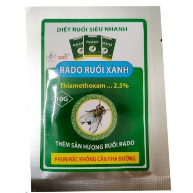 สเปรย์หรือ Sprinkle Fly Killer - RADO Green Fly ฆ่าแมลงวันได้อย่างมีประสิทธิภาพ 3 เดือน (10g Pack) 8