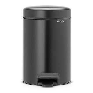 Brabantia ถังขยะสแตนเลส รุ่น Pedal Bin new Icon 3Litre-Matt Black