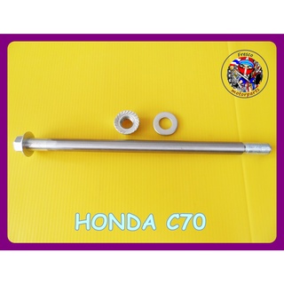 Honda C50 C65 C70 C90 C100 CA100 C102 Rear Wheel Axle แกนล้อหลัง