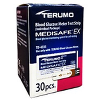 Terumo Medisafe EX 30 ชิ้น แผ่นตรวจน้ำตาลเทอรูโม่ 30 ชิ้น