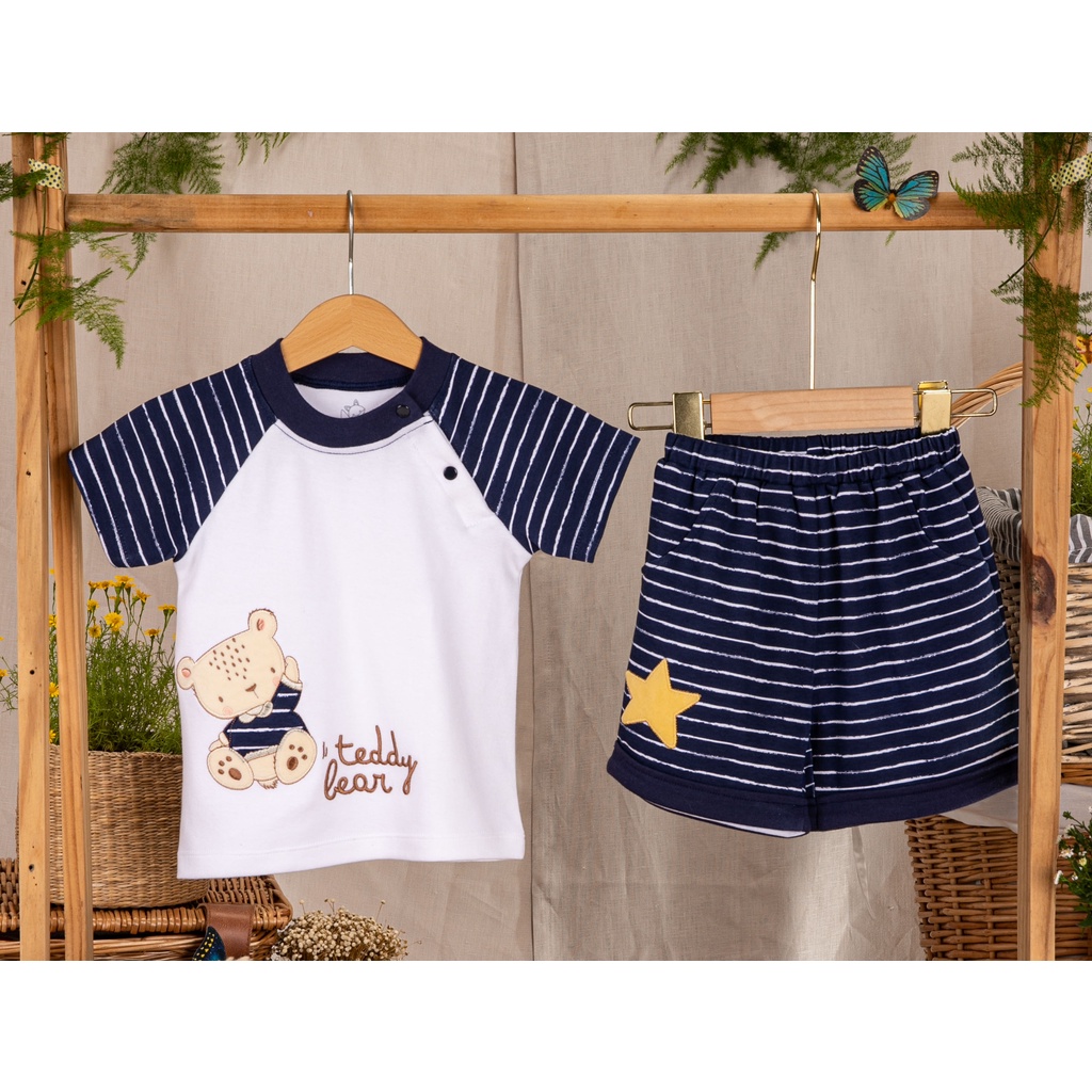 TD5 TOP&SHORTS TEDDY BEAR SET