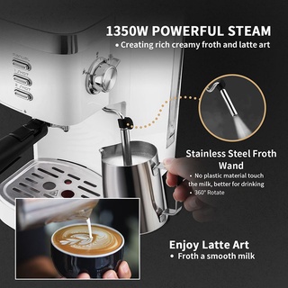 GEVI 3 In 1 Espresso Coffee Machines 20 Bar Fast Heating Automatic ...