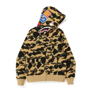 PROSPER - BAPE 1st Camo Shark Zip Hoodie Misted Yellow