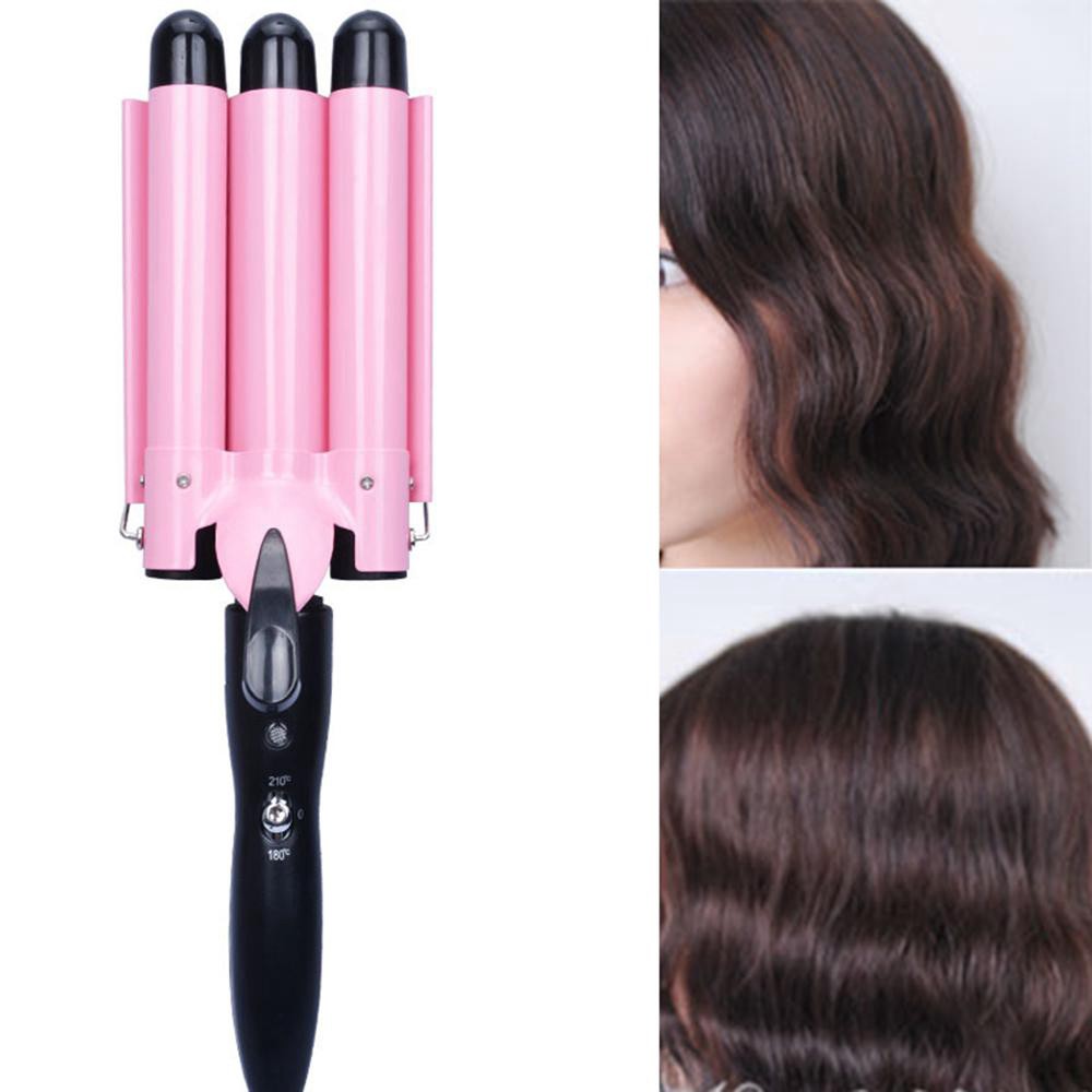 Beach Curls Curling Iron 3 Barrels Beach Deep Wave Crimper Hair