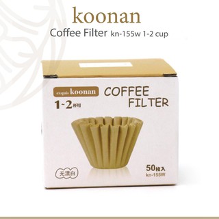 Hillkoff : กระดาษกรองกาแฟดริปรูปถ้วยเค้ก Koonan:KN-155W Filter Paper