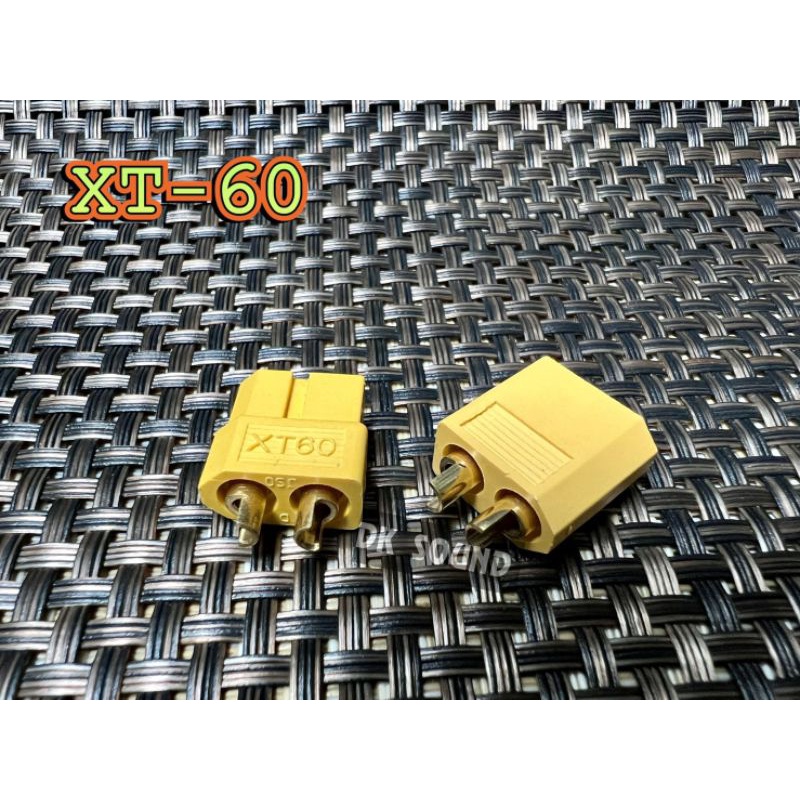XT60 ปลั๊ก ข้อต่อสายไฟ แข็งแรง มาตรฐาน ทนกระแสได้สูง จำนวน2ตัว (ผู้+เมีย) xt60