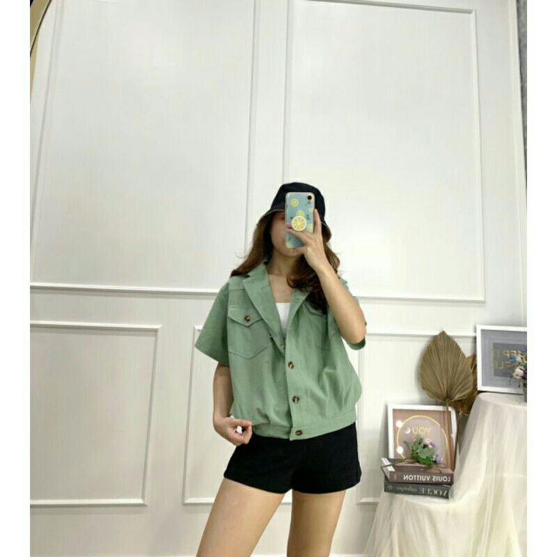 เสื้อเบลาส์ผ้าลินินคุณภาพสูง Estrella