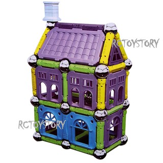 Rctoystory Magnetic World ของเล่น ตัวต่อ ตัวต่อแม่เหล็ก มีไฟ มีเสียง 85 ชิ้น