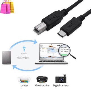 สายUSB 1M USB 3.1 ประเภทCตัวเชื่อมต่อชายUSB 2.0 Bประเภทข้อมูลสำหรับเครื่องพิมพ์สมาร์ทโฟนHard Disk