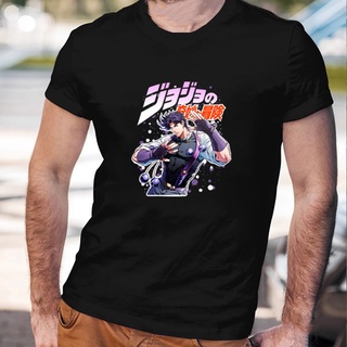 เสื้อยืดแขนสั้น ผ้าฝ้าย พิมพ์ลายกราฟฟิค Jojo Bizarre Adventure Jotaro Kujo แฟชั่นฤดูร้อน สําหรับผู้ชาย900338