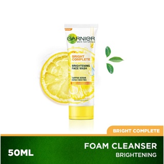 [พร้อมส่ง] Garnier Brightening face wash 50 ml