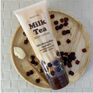 โลชั่นชานมไข่มุก มิสทิน มิ้ลค์ ที บอดี้ โลชั่น 200 มล.MISTINE MILK TEA BODY LOTION 200 ML.