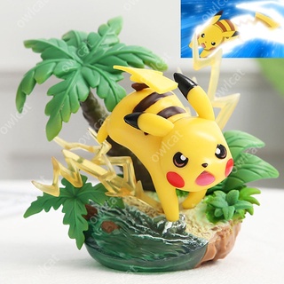 12cm Pikachu Pokemon Hitokage Fushigidane Zenigame Charmander Bulbasaur Squirtle Fire Spray Vine GK Figure Battle Version Pocket Monster