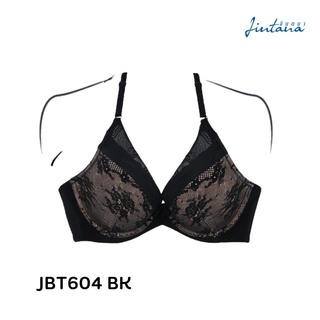 Jintana เสื้อชั้นใน (เสริมโครง) รุ่น Maxi รหัส JBT604 สีดำ