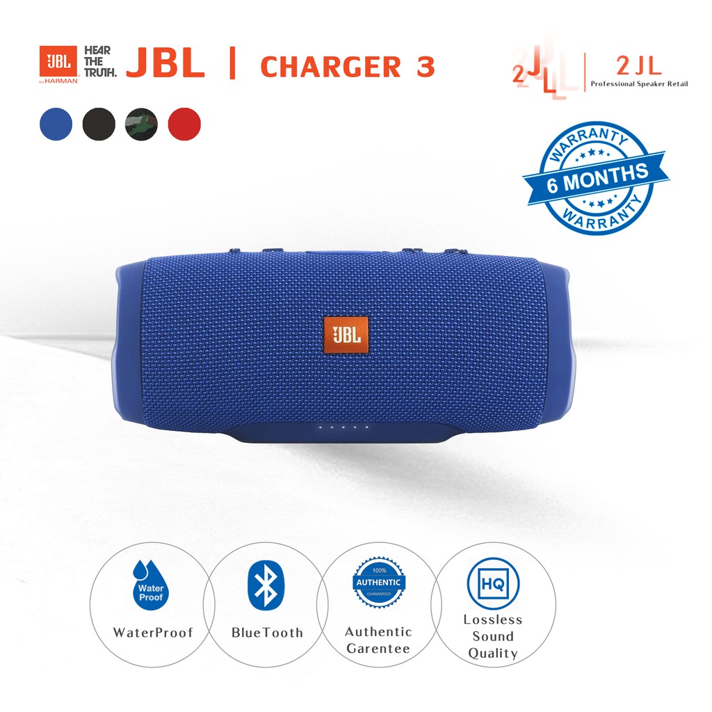 JBL Charge3ลำโพงบลูทูธ เครื่องเสียง JBL Bluetooth Speaker  ลำโพงกลางแจ้ง บลูทูธไร้สาย Blue