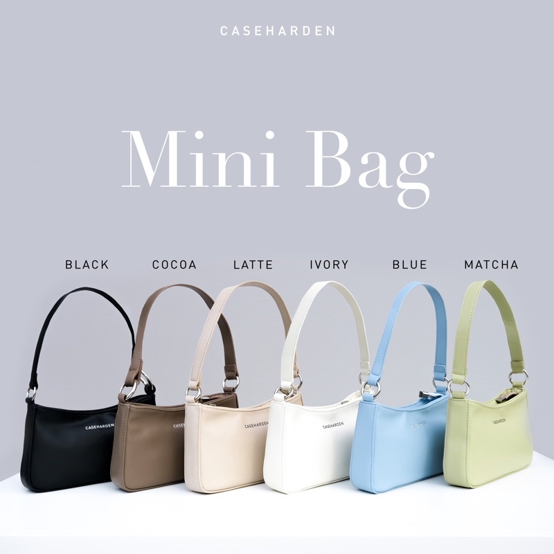 (ใช้โค้ด:25DD12ลด222.-)Caseharden Mini Bag กระเป๋าสะพายข้างทรงพอช พร้อมสาย 3 สาย [Minibag]