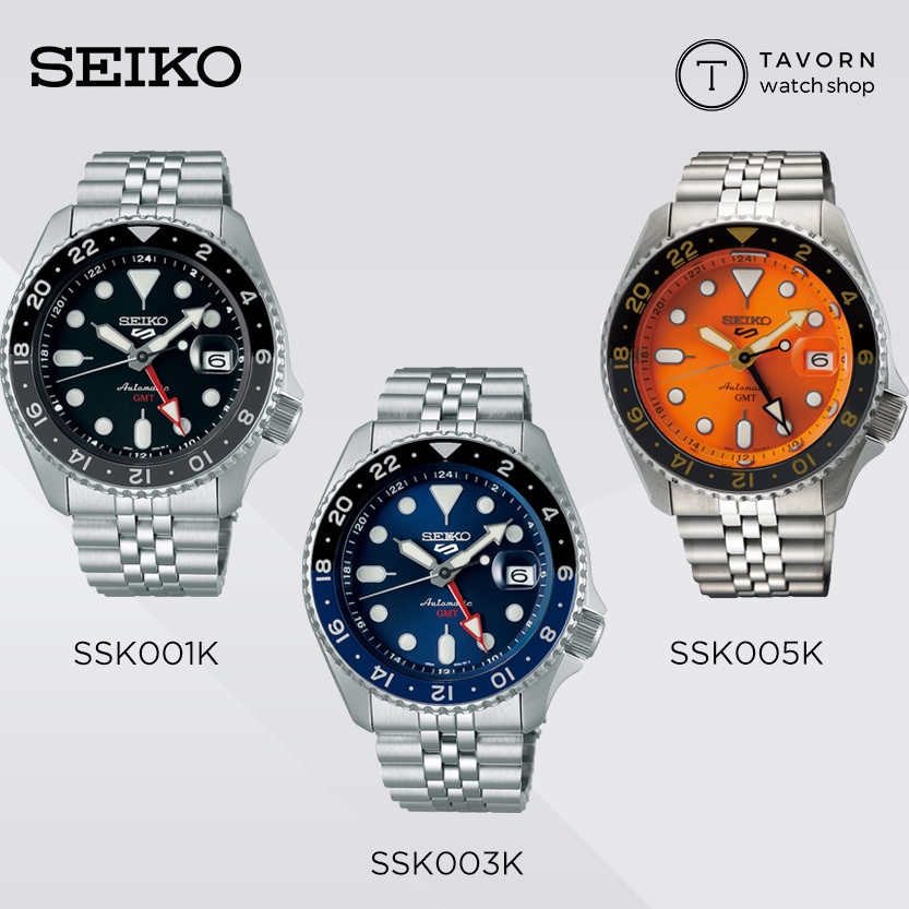นาฬิกา SEIKO 5 SPORTS AUTOMATIC G.M.T รุ่น SSK001 / SSK003K / SSK005K