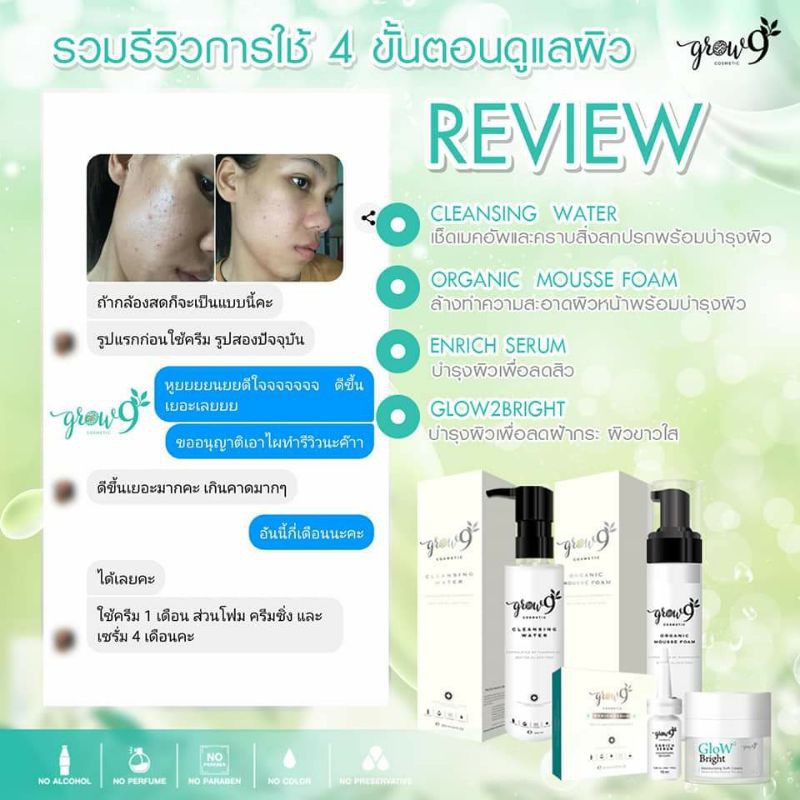 ENRICH SERUM GROW9 เซรั่มลดสิว คุมมัน กระชับรูขุมขน สูตรตำรับเภสัชกร ราคา ถูกที่สุด ดีลบีเคเค แกลเลอรีภาพที่ 5