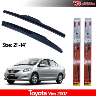 ที่ปัดน้ำฝน ใบปัดน้ำฝน ซิลิโคน ตรงรุ่น Toyota Vios 2007-2012 ไซส์ 24-14 ยี่ห้อ Diamond กล่องแดง