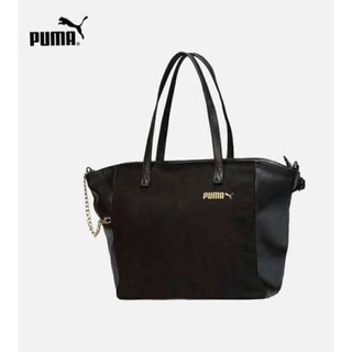 กระเป๋า Puma woman handbag trendy wild chain black gold กระเป๋าถือหรือสะพาย ทรงช้อปปิ้งใบใหญ่