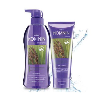 Mistine Homnin Shampoo400ml.+condition150ml. set แชมพู+ครีมนวด หอมนิล ลดการเกิดผมหงอกก่อนวัย ผมเงางาม ดกดำ ตามธรรมชาติ