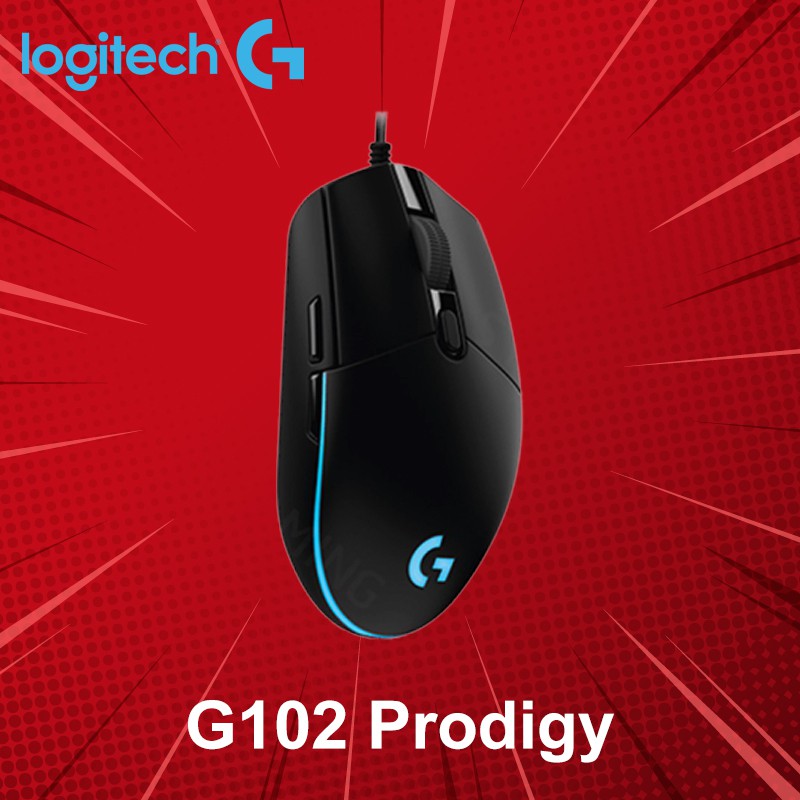 เมาส์เกมมิ่ง Logitech รุ่น G102 Prodigy ประกันศูนย์ 2 ปี